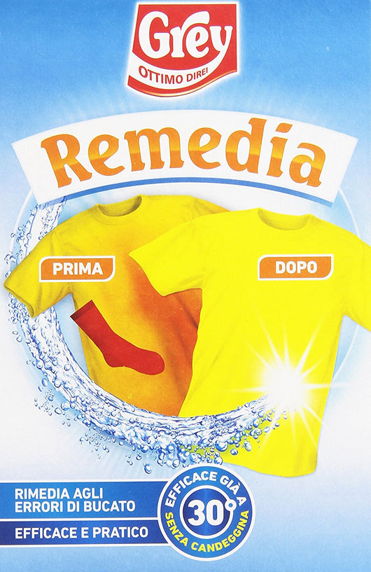 GREY REMEDIA CATTURA COLORE ADDITIVO PER LAVAGGI IN LAVATRICE 6 X 200 GR