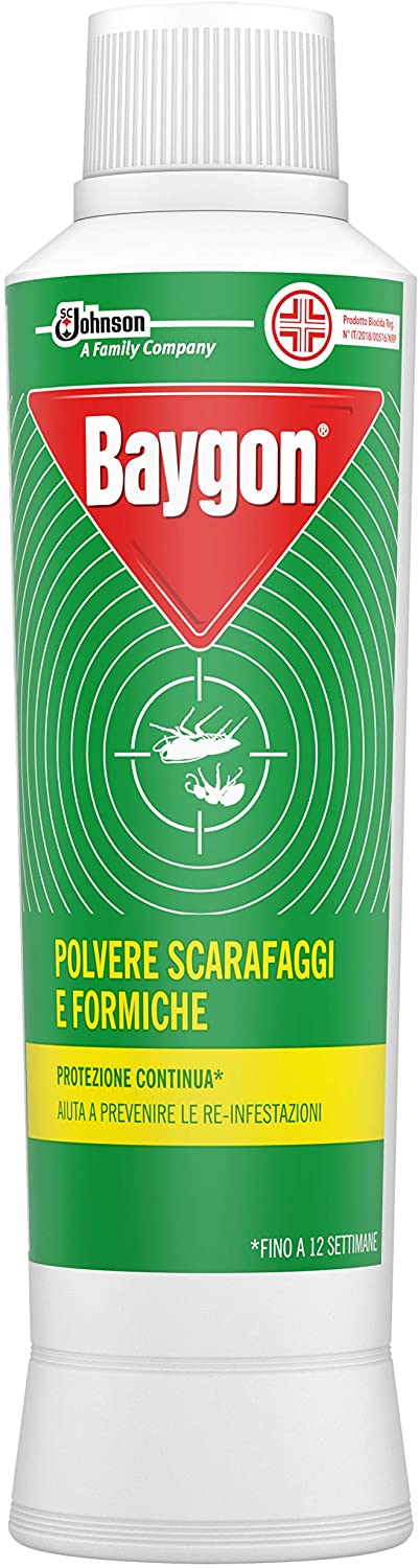 SET 2 CONFEZIONI DI BAYGON INSETTICIDA IN POLVERE SCARAFAGGI E FORMICHE 250 GR