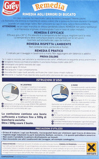 GREY REMEDIA CATTURA COLORE ADDITIVO PER LAVAGGI IN LAVATRICE 6 X 200 GR