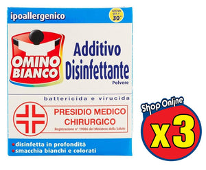 OMINO BIANCO ADDITIVO DISINFETTANTE 3 X 450 GR