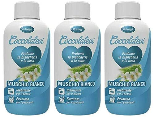 3 COCCOLATEVI PROFUMATORE PER BUCATO MUSCHIO BIANCO DA 250 ML