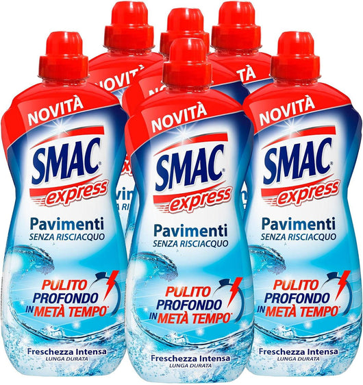 SET 6 SMAC EXPRESS PAVIMENTI 1 LT FRESCHEZZA INTENSA