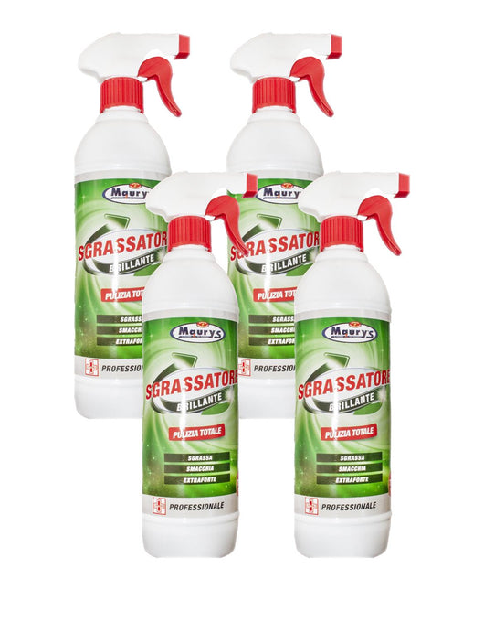 KIT SET 4 PZ MAURY'S PROFESSIONAL SPRAY SGRASSATORE 750ML