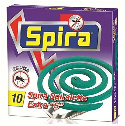 SET 6 SPIRA ZAMPIRONI SPIRALETTE ANTIZANZARA 10 PZ CON 2 SUPPORTI METALLICI
