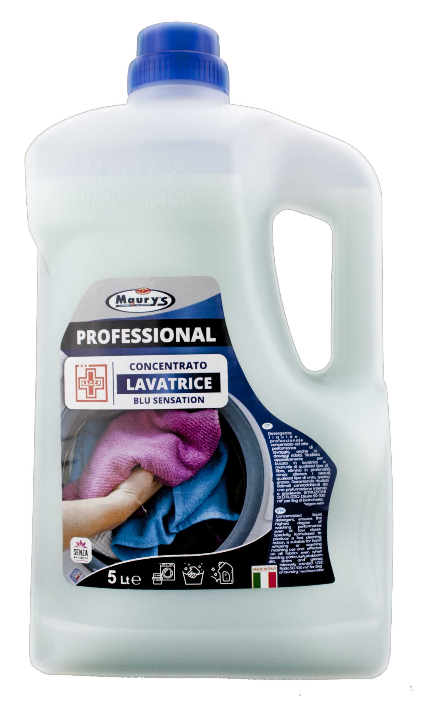 15LT MAURY'S PROFESSIONAL DETERGENTE LAVATRICE BLU SENSATION IN CONF. DA 3X5 LT