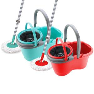 MAURY'S WHEEL MOP MOCIO ROTANTE CON SECCHIO STRIZZATORE 360° E MANICO