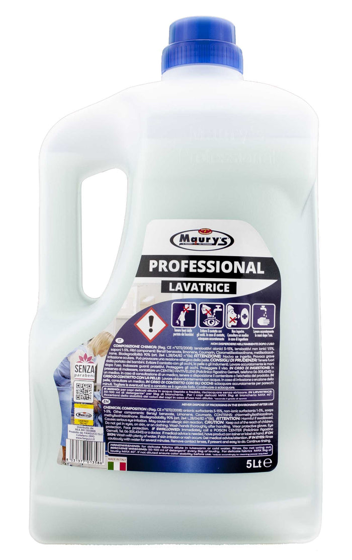 15LT MAURY'S PROFESSIONAL DETERGENTE LAVATRICE BLU SENSATION IN CONF. DA 3X5 LT
