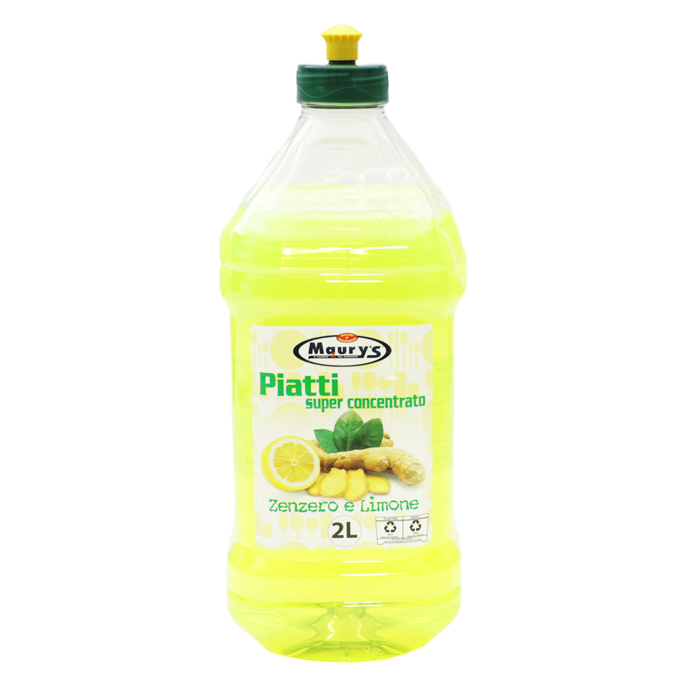 KIT SET 3 PZ MAURY'S DETERSIVO CONCENTRATO PER PIATTI LIMONE E ZENZERO 2 LT