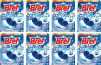 BREF SET 8 CONFEZIONI WC POWER ACTIV BLUE DETERGENTE PROFUMATORE IN PASTIGLIE IGIENIZZANTE FRESCO FORMATO 50 G