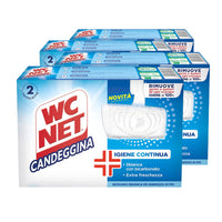 SET 4 WC NET IN CONFEZIONE DA 2 PZ TAVOLETTE IGIENIZZANTI CON CANDEGGINA