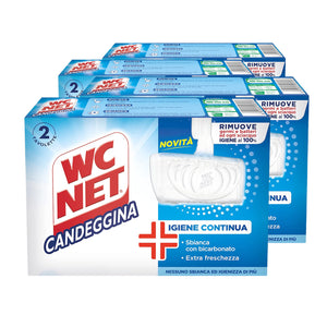 SET 4 WC NET IN CONFEZIONE DA 2 PZ TAVOLETTE IGIENIZZANTI CON CANDEGGINA