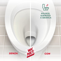 SET 4 WC NET IN CONFEZIONE DA 2 PZ TAVOLETTE IGIENIZZANTI CON CANDEGGINA