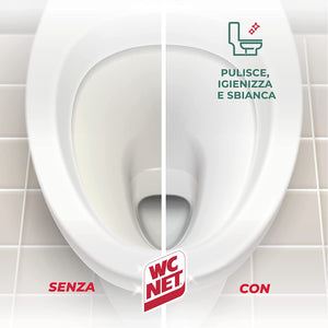 SET 4 WC NET IN CONFEZIONE DA 2 PZ TAVOLETTE IGIENIZZANTI CON CANDEGGINA