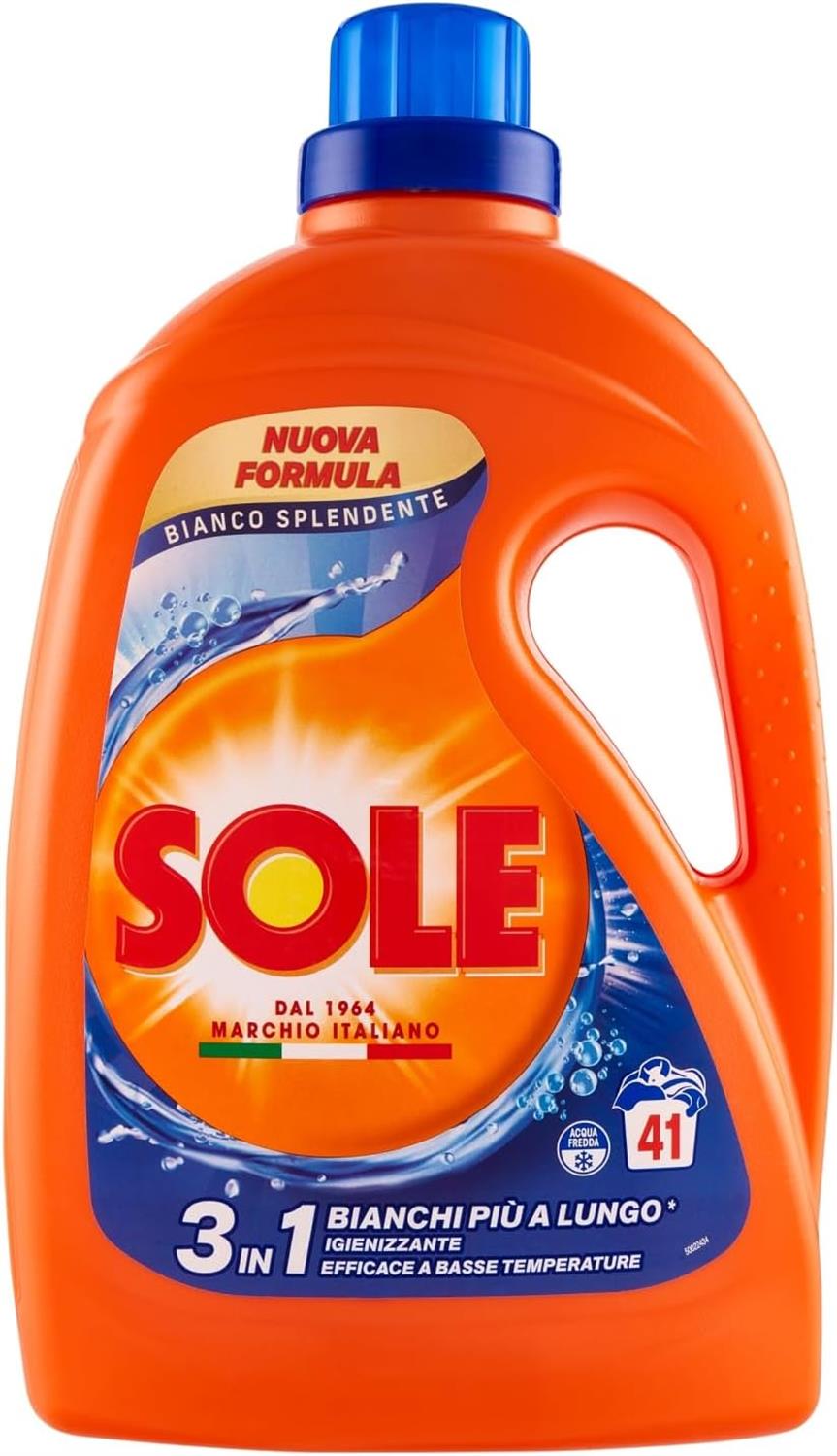 SOLE SET 7 PZ DETERSIVO LAVATRICE 3 IN 1 BIANCO SPLENDENTE 287 LAVAGGI 1.845 LT L'UNO