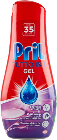 SET 3 PZ PRIL GOLD GEL PER LAVASTOVIGLIE IN FORMATO DA 630ML CLASSICO