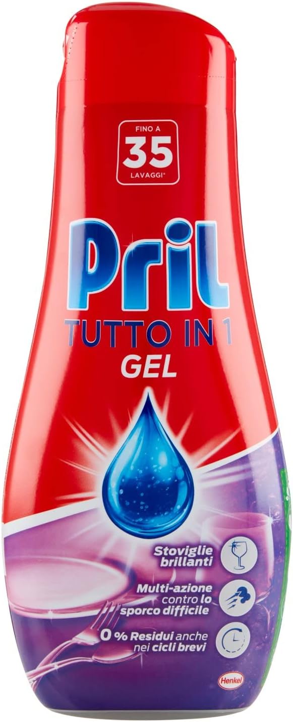 SET 3 PZ PRIL GOLD GEL PER LAVASTOVIGLIE IN FORMATO DA 630ML CLASSICO