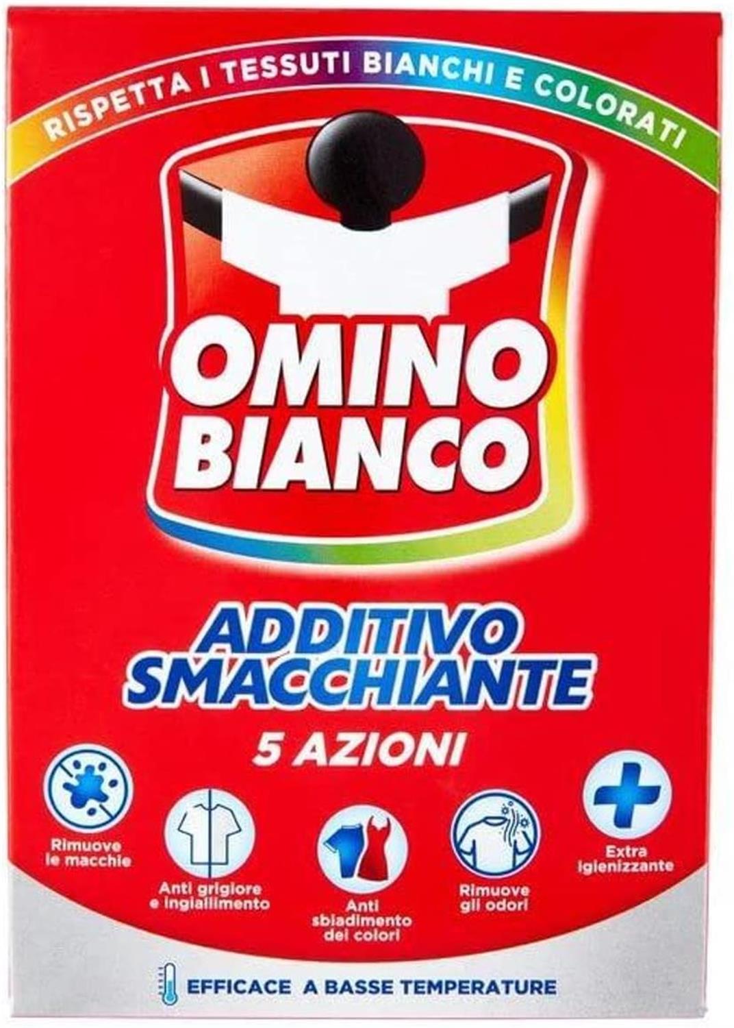 SET 4 PZ ADDITIVO OMINO BIANCO POLV 500GR SMACCHIANTE