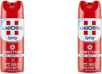 AMUCHINA SPRAY DISINFETTANTE VIRUCIDA PER AMBIENTI 400 ML X2