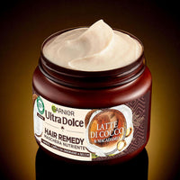 SET 3 GARNIER ULTRA DOLCE MASCHERA CAPELLI DA DISIDRATATI A SECCHI AZIONE IN 1 MINUTO CON LATTE DI COCCO E MACADAMIA 340 ML