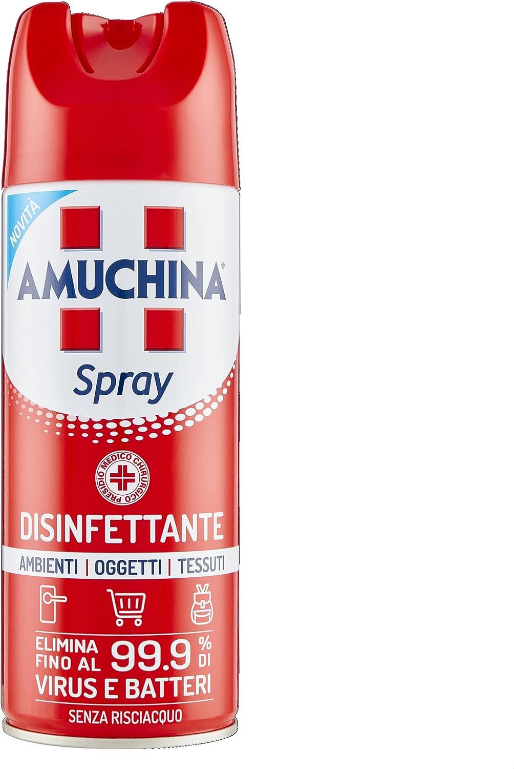 AMUCHINA SPRAY DISINFETTANTE VIRUCIDA PER AMBIENTI 400 ML X2