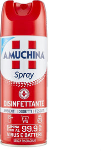 AMUCHINA SPRAY DISINFETTANTE VIRUCIDA PER AMBIENTI 400 ML X2