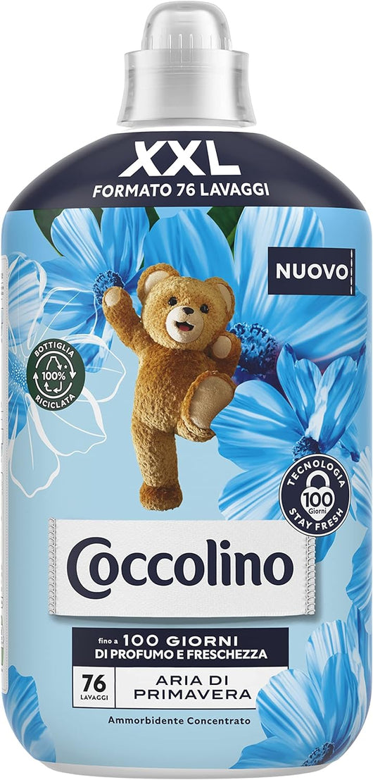 SET 6 COCCOLINO AMMORBIDENTE CONCENTRATO DA 1.75LT ARIA DI PRIMAVERA