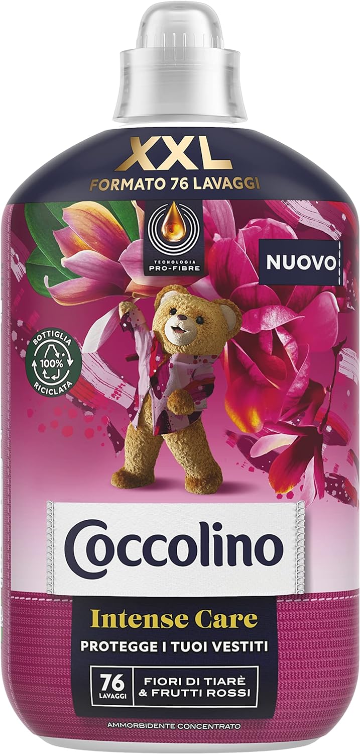 SET 6 COCCOLINO AMMORBIDENTE CONCENTRATO DA 1.75LT TIARE E FRUTTI ROSSI