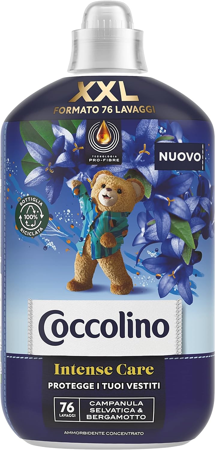 SET 6COCCOLINO AMMORBIDENTE CONCENTRATO DA 1.75LT CAMPULA SELVATICA E BERGAMOTTO