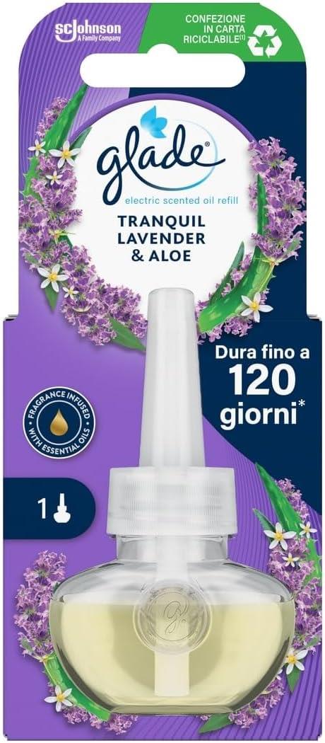 SET 3 GLADE DEODORANTE PER AMBIENTE RICARICA 20 ML LAVANDA E ALOE