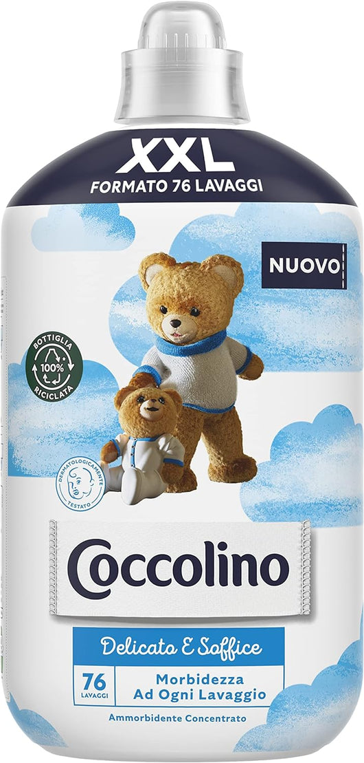 SET 6 COCCOLINO AMMORBIDENTE CONCENTRATO DA 1.75LT DELICATO E SOFFICE