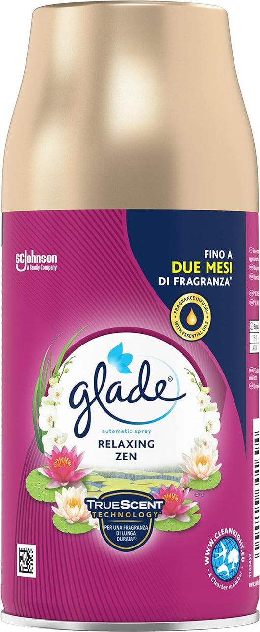 SET 4 RICARICA DEODORANTE GLADE AUTOMATIC DA 269ML RELAXING ZEN