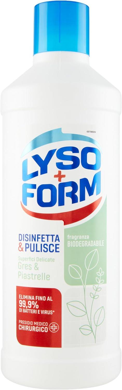LYSOFORM PAVIMENTI PER GRES & PIASTRELLE SET 12 PZ X 1.1 LT SUPERFICI DELICATE BIODEGRADABILE