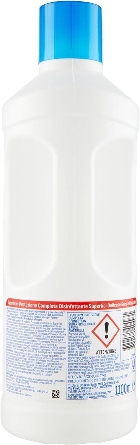 LYSOFORM PAVIMENTI PER GRES & PIASTRELLE SET 12 PZ X 1.1 LT SUPERFICI DELICATE BIODEGRADABILE