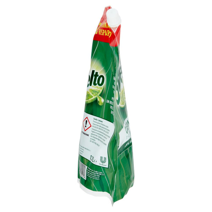 SVELTO DETERGENTE PIATTI RICARICA BUSTA 1, 7 LT LIMONE