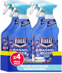 SET 4 VIAKAL BAGNO EXPRESS FIORI ELEGANTI 720 ML SENZA RISCIACQUO