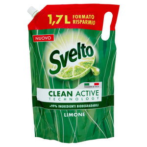 SVELTO DETERGENTE PIATTI RICARICA BUSTA 1, 7 LT LIMONE