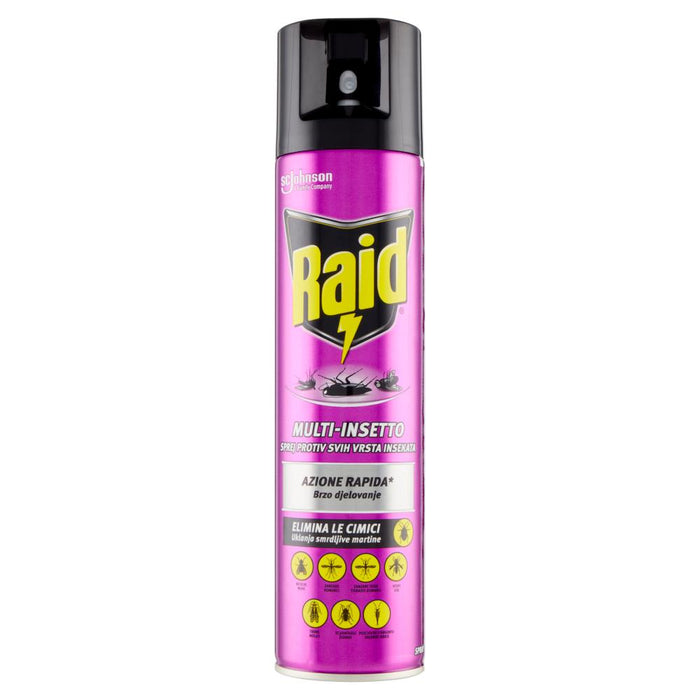 RAID INSETTICIDA SPRAY 400ML MULTI-INSETTO