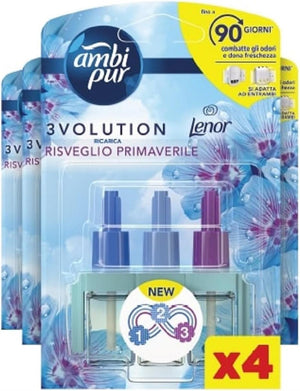 SET 4 AMBI PUR RICARICA LENOR 3VOL RISVEGLIO PRIMAVERILE FINO A 90 GIORNI D DURATA
