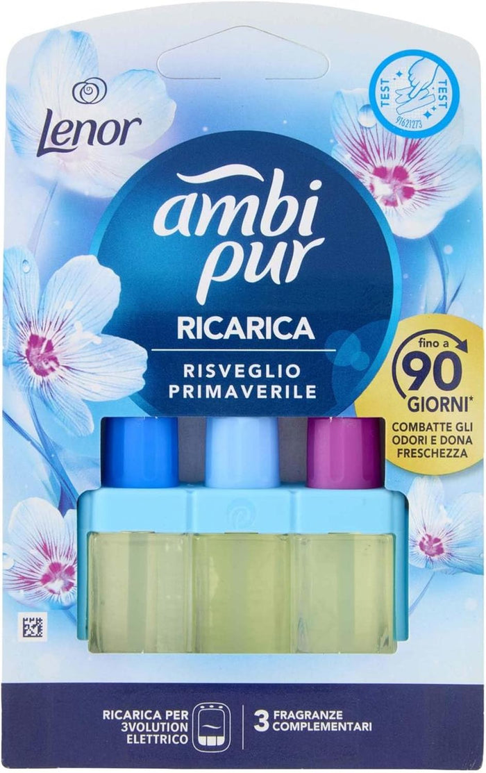 SET 4 AMBI PUR RICARICA LENOR 3VOL RISVEGLIO PRIMAVERILE FINO A 90 GIORNI D DURATA
