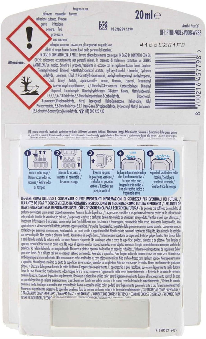 SET 4 AMBI PUR RICARICA LENOR 3VOL RISVEGLIO PRIMAVERILE FINO A 90 GIORNI D DURATA