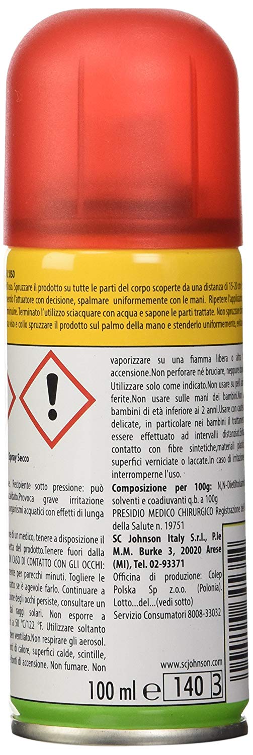 AUTAN TROPICAL SPRAY SECCO ANTIZANZARE IN FORMATO DA 100 ML