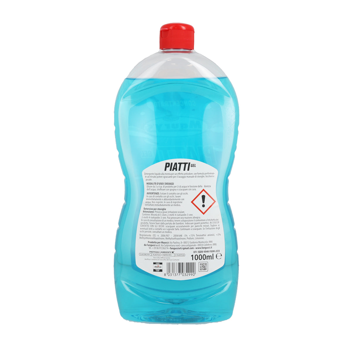 KIT SET 6 PZ MAURY'S SAPONE PIATTI GEL 1 LT IGIENIZZANTE CON BICARBONATO