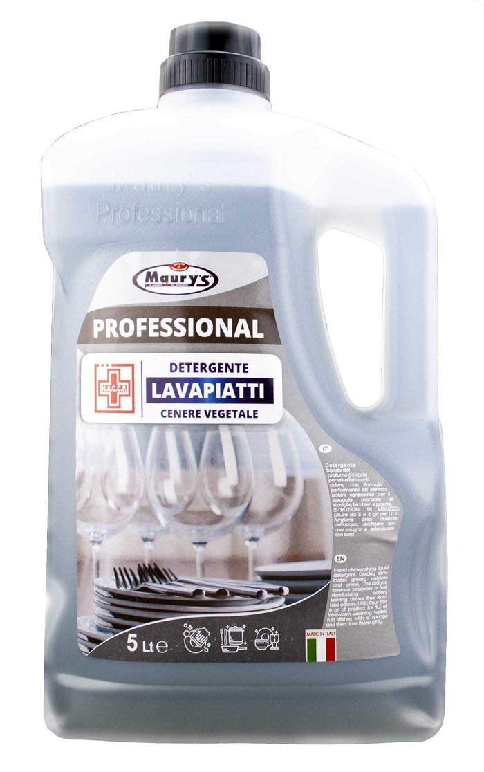 15LT MAURY'S PROFESSIONAL SAPONE PIATTI CENERE VEGETALE IN CONF. DA 3X5 LT