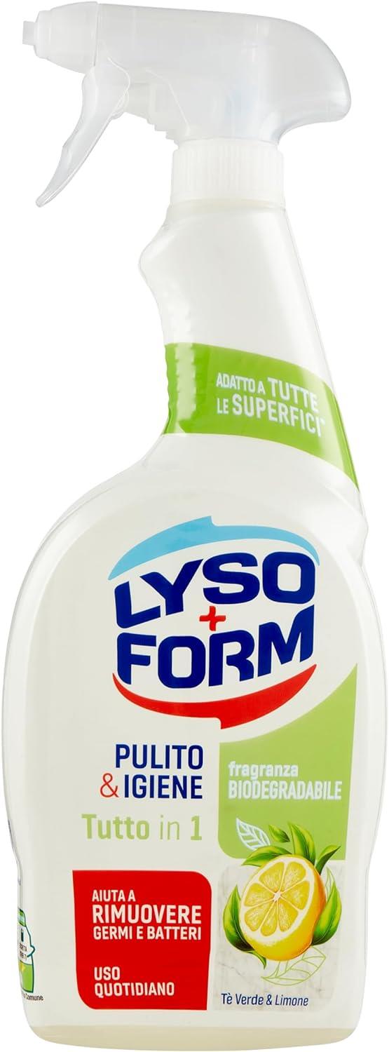 LYSOFORM SPRAY TUTTO IN 1 SET 12 PZ X 700 ML PULITO E IGIENE TE VERDE LIMONE