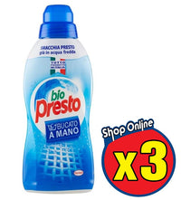 BIOPRESTO DETERGENTE PER BUCATO A MANO LIQUIDO 3 X 750 ML