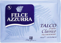 SET 12 CONFEZIONI FELCE AZZURRA TALCO IN BUSTA DA 100 GRAMMI PROFUMO CLASSICO