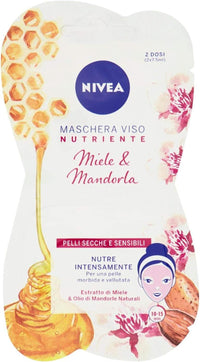 SET 24 NIVEA MASCHERA VISO NUTRIENTE INTENSIVA CON MIELE E MANDORLE- 15 ML