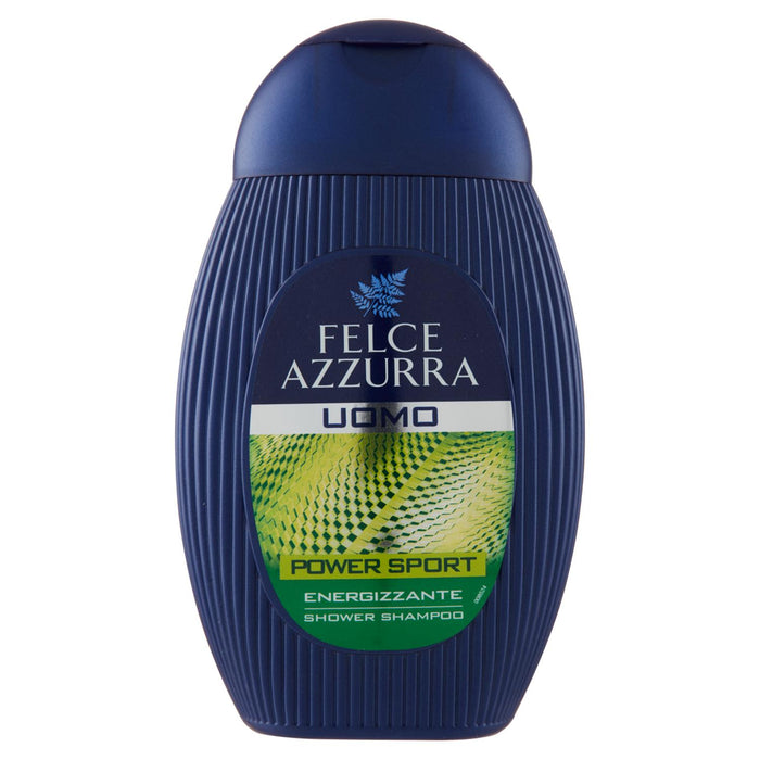 SET 6 FELCE AZZURRA POWER SPORT SHOWER DOCCIA SHAMPOO UOMO ENERGIZZANTE 250 ML