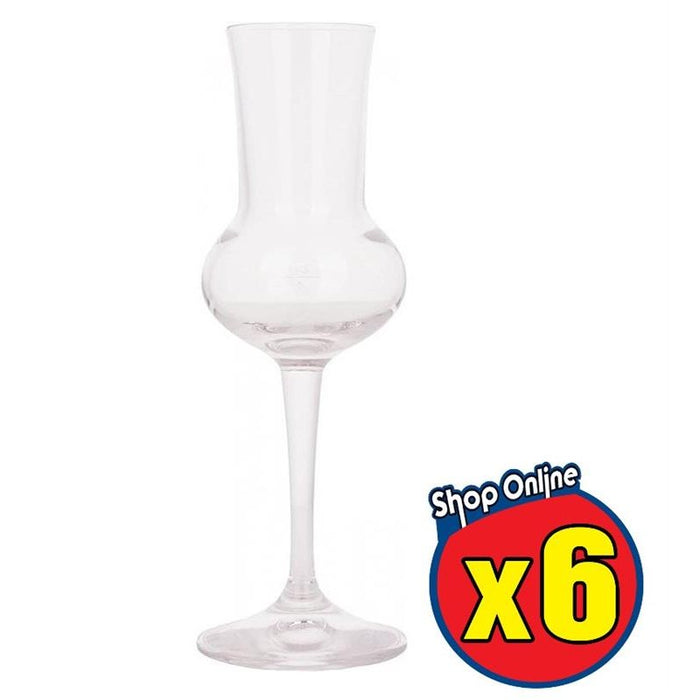 SET DA 6 RESTAURANT CALICI RISERVA GRAPPA TRASPARENTI 8 CL