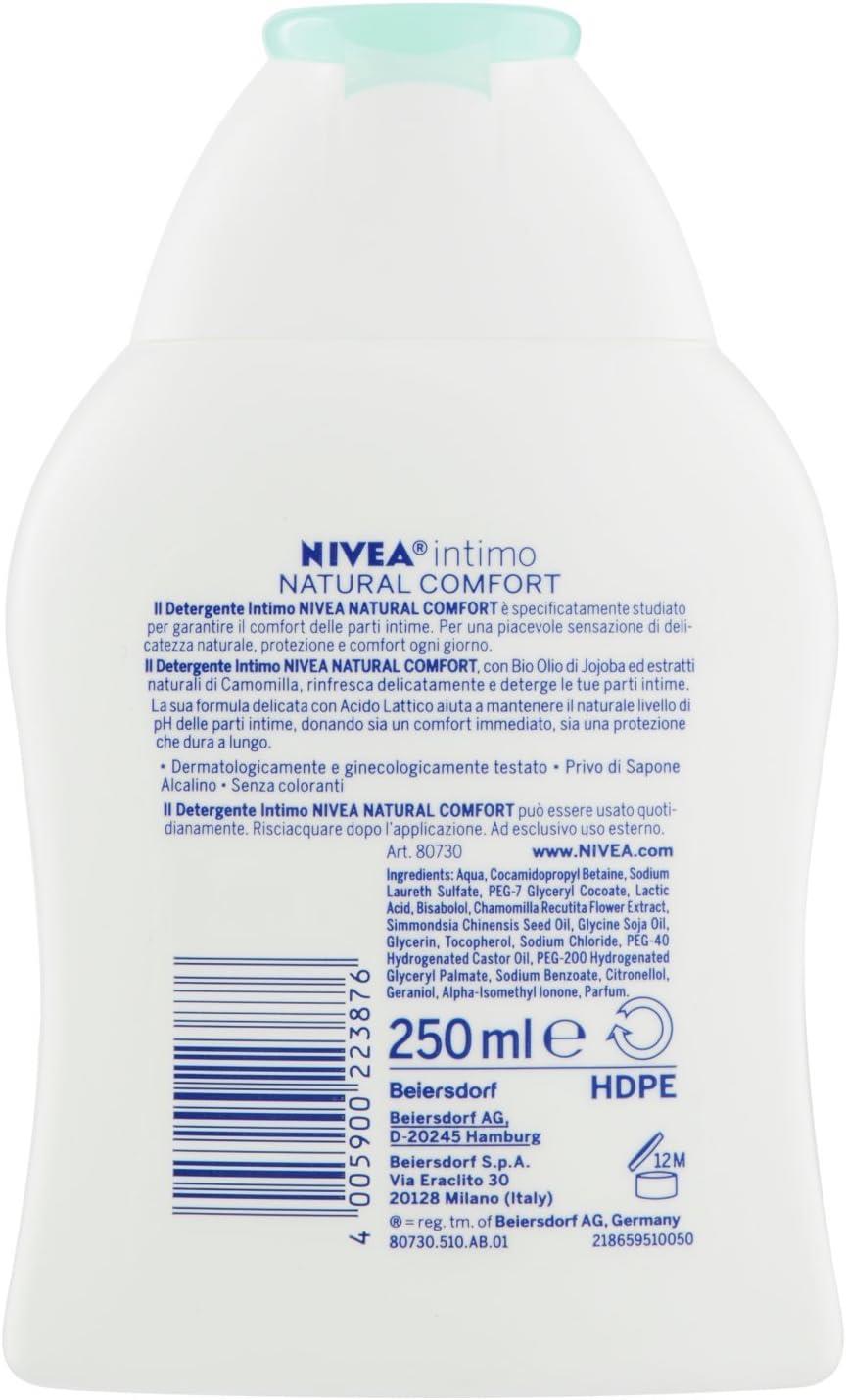 NIVEA SET 6 PZ DETERGENTE INTIMO FORMATO DA 250ML NATURAL COMFORT